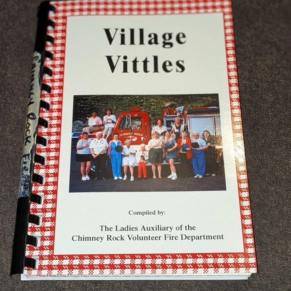 Village Vittles Chimney Rock Fire Dept Ladies Auxiliary Cookbook 2001